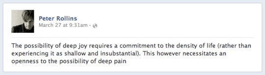 Peter Rollins on the density of life